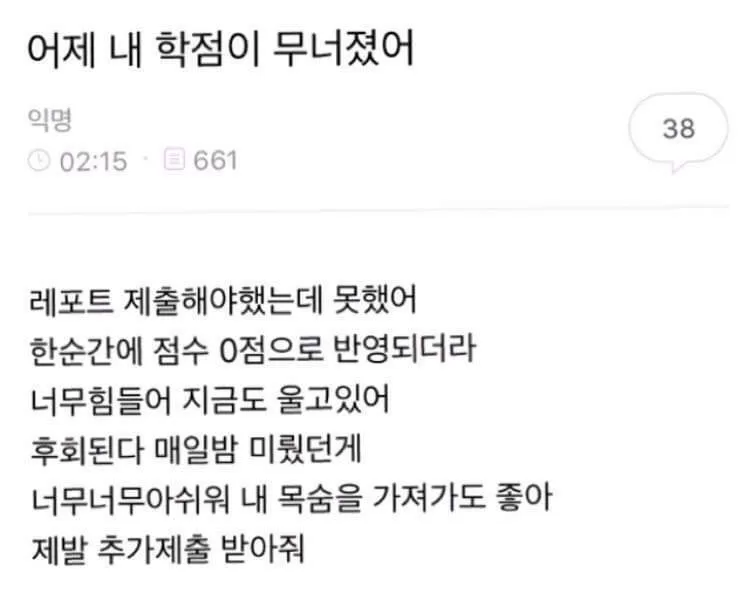 내 학점이