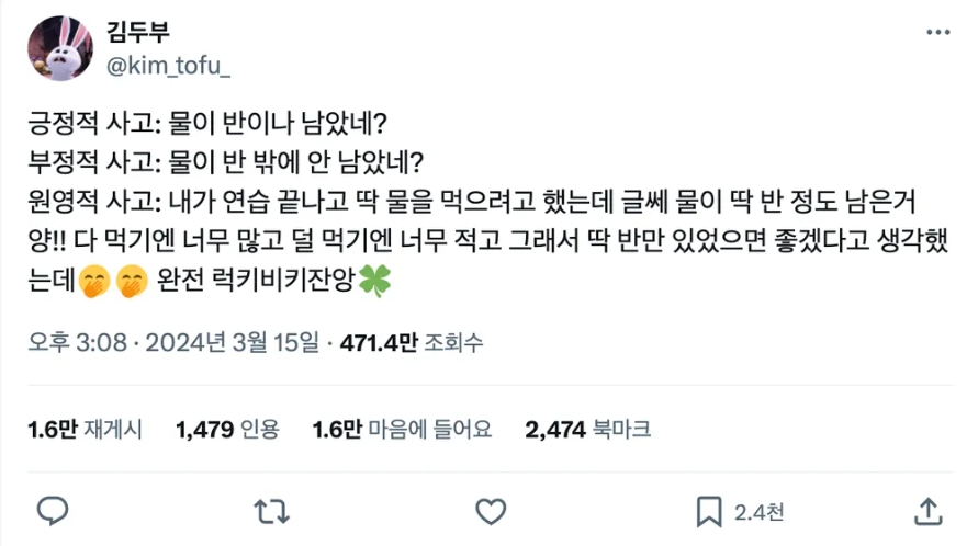 원영적 사고 유래 